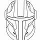 Blank Mandalorian Helmet Template