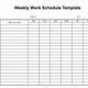 Blank Monthly Employee Schedule Template