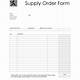 Blank Order Form Template Word