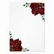 Blank Red Rose Invitation Template