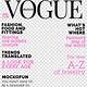 Blank Vogue Magazine Cover Template