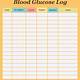 Blood Glucose Log Free Printable