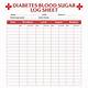 Blood Sugar Log Printable Free