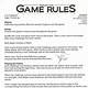 Board Game Rules Template