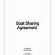 Boat Share Agreement Template