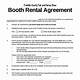 Booth Rental Agreement Template