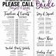 Bridal Party Schedule Template