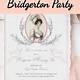 Bridgerton Invitation Template Free