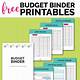 Budget Binder Free Printables