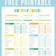 Budget Planner Printable Free