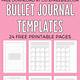 Bullet Journal Template Free Download