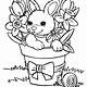 Bunny Coloring Page Free