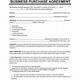 Business Purchase Agreement Template Word