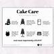 Cake Care Instructions Template Free
