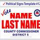 Campaign Yard Sign Template