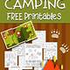 Camping Free Printables