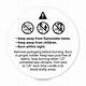 Candle Warning Labels Template Free