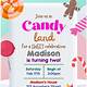 Candyland Invitation Free Template