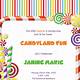 Candyland Invitation Template Free