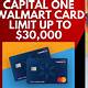 Capital One Walmart Card Credit Limit