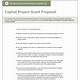 Capital Project Proposal Template