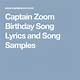 Captain Zoom Birthday Song Free Download