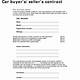 Car Buying Contract Template