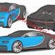 Cardboard Bugatti Chiron Template