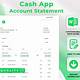 Cash App Bank Statement Template