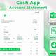 Cash App Statement Template