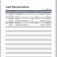 Cash Reconciliation Template Excel