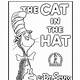 Cat In Hat Coloring Pages Printable