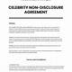 Celebrity Non Disclosure Agreement Template