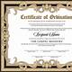 Certificate Of Ordination For Ministers Template