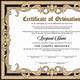 Certificate Of Ordination Template