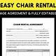 Chair Rental Agreement Template
