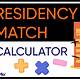Chance Of Matching Residency Calculator
