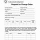 Change Order Request Form Template