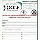 Charity Golf Tournament Registration Form Template