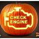 Check Engine Light Pumpkin Template