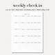 Check-in Agenda Template