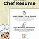 Chef Resume Template Word