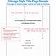 Chicago Style Paper Template