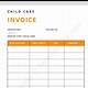 Childcare Invoice Template