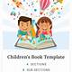 Children's Book Template Free