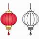 Chinese New Year Lantern Templates