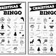 Christmas Bingo Free Printable Black And White