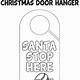 Christmas Door Hanger Template