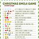 Christmas Emoji Game Printable
