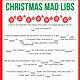 Christmas Mad Libs Printable Free